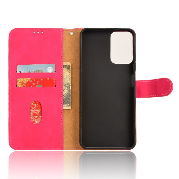 For Motorola Moto G Power 5G 2024 Skin Feel Magnetic Flip Leather Phone Case(Rose Red) - free shipping - PMC Jewellery - Order now!