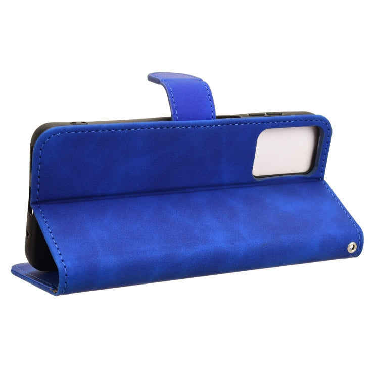 For Motorola Moto G Paly 4G 2024 Skin Feel Magnetic Flip Leather Phone Case(Blue) - Motorola Cases by PMC Jewellery | Online Shopping South Africa | PMC Jewellery | Buy Now Pay Later Mobicred