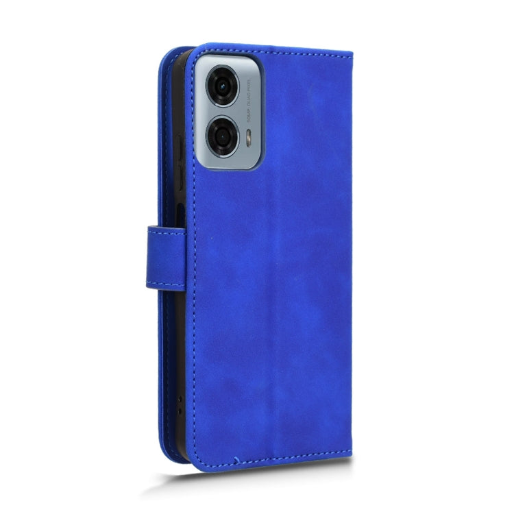 For Motorola Moto G Stylus 5G 2024 Skin Feel Magnetic Flip Leather Phone Case(Blue) - Motorola Cases by PMC Jewellery | Online Shopping South Africa | PMC Jewellery | Buy Now Pay Later Mobicred