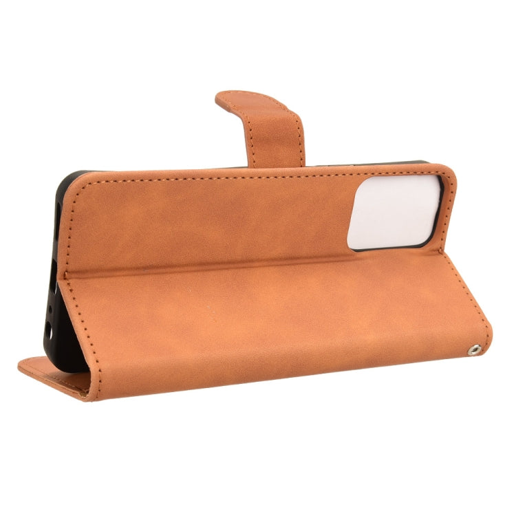 For Motorola Moto G Stylus 5G 2024 Skin Feel Magnetic Flip Leather Phone Case(Brown) - Motorola Cases by PMC Jewellery | Online Shopping South Africa | PMC Jewellery | Buy Now Pay Later Mobicred
