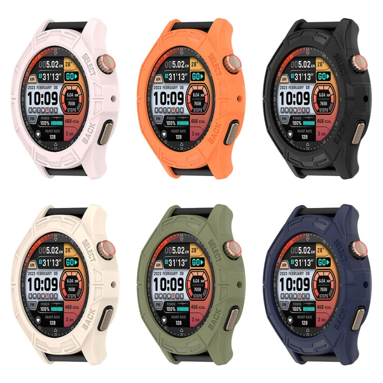 For Amazfit Cheetah / Cheetah Pro Armor Hollow Watch Protective Case(Black) - Watch Cases by PMC TechLife | Online Shopping South Africa | PMC TechLife