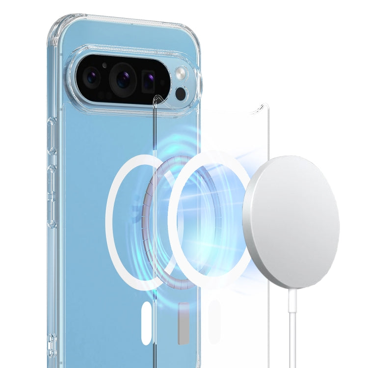 For Google Pixel 9 Pro MagSafe Clear Acrylic PC Hybrid TPU Phone Case(Transparent) - Google Cases by PMC TechLife | Online Shopping South Africa | PMC TechLife | Buy Now Pay Later Mobicred