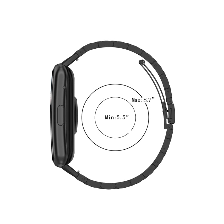 For Huawei Watch Fit Special Edition Three Strains Stainless Steel Watch Band(Silver) - Watch Bands by PMC TechLife | Online Shopping South Africa | PMC TechLife | Buy Now Pay Later Mobicred