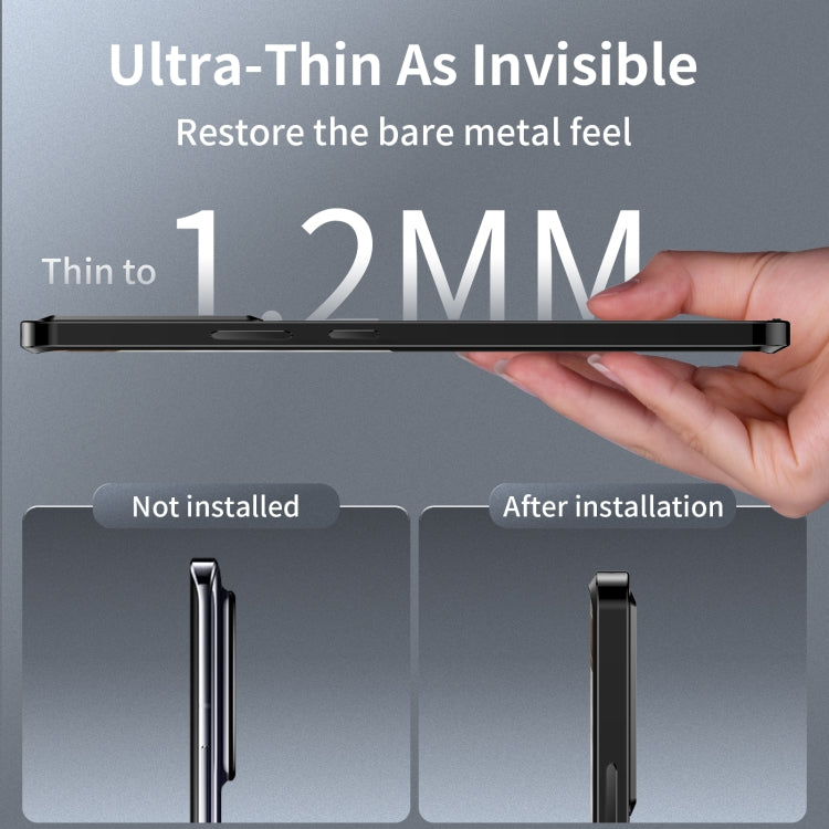 For Xiaomi Redmi K60 Ultra / 13T / 13T Pro Aromatherapy Magnetic Metal Phone Case(Black) - Redmi K60 Ultra Cases by PMC TechLife | Online Shopping South Africa | PMC TechLife | Buy Now Pay Later Mobicred