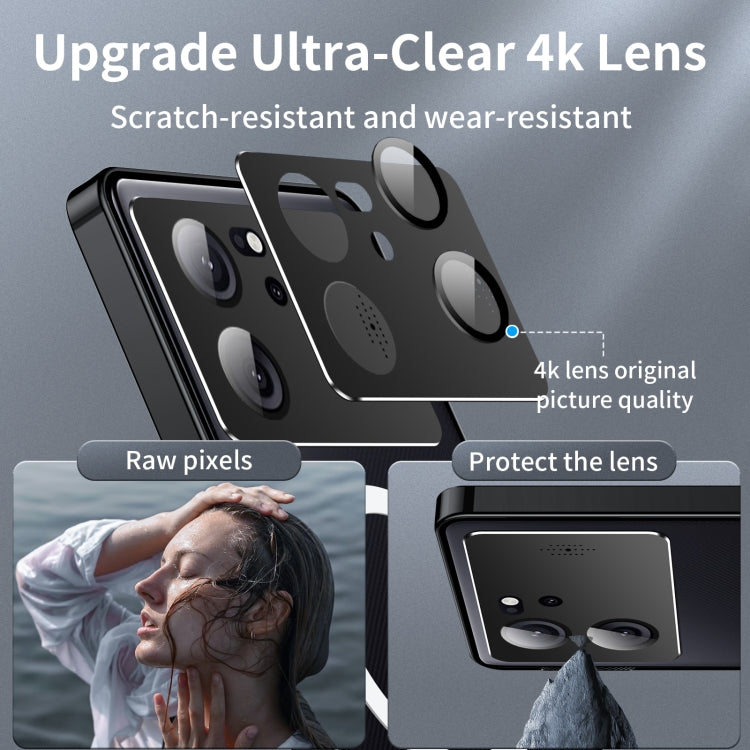 For Xiaomi Redmi K60 Ultra / 13T / 13T Pro Aromatherapy Magnetic Metal Phone Case(Black) - Redmi K60 Ultra Cases by PMC TechLife | Online Shopping South Africa | PMC TechLife | Buy Now Pay Later Mobicred