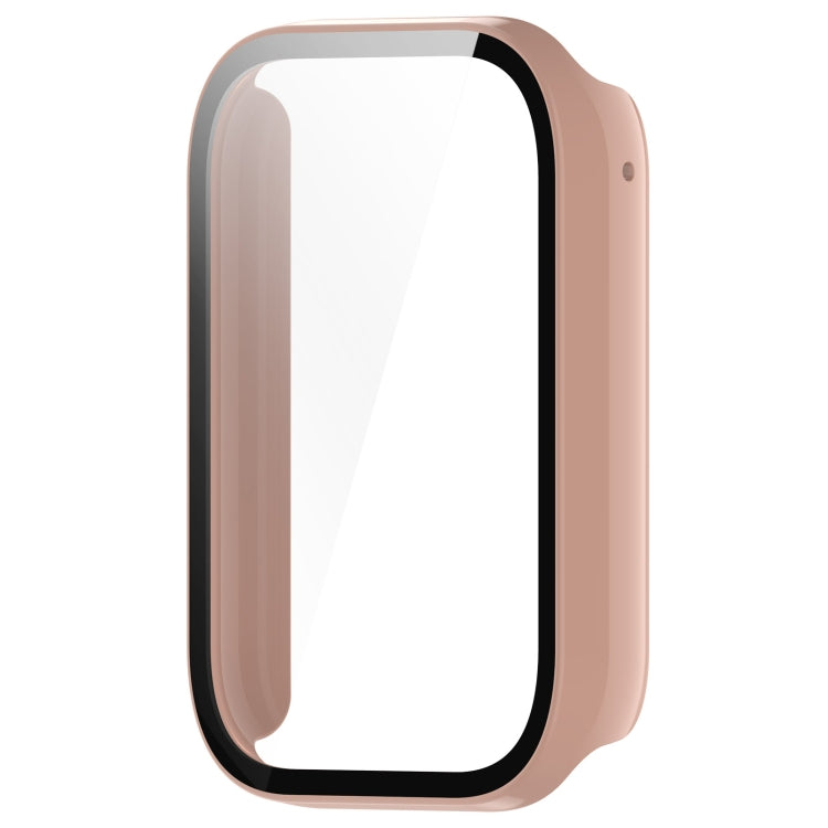 For Xiaomi Mi Band 8 Pro PC + Tempered Glass Film Integrated Watch Protective Case(Pink) - Watch Cases by PMC TechLife | Online Shopping South Africa | PMC TechLife | Buy Now Pay Later Mobicred