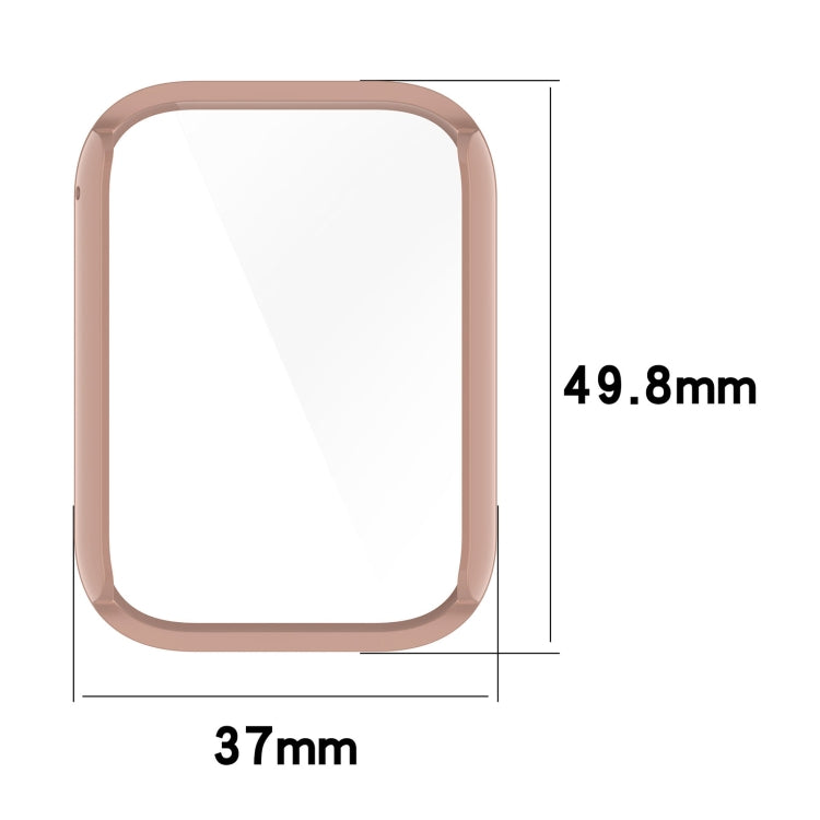 For Xiaomi Mi Band 8 Pro PC + Tempered Glass Film Integrated Watch Protective Case(Black) - Watch Cases by PMC TechLife | Online Shopping South Africa | PMC TechLife | Buy Now Pay Later Mobicred