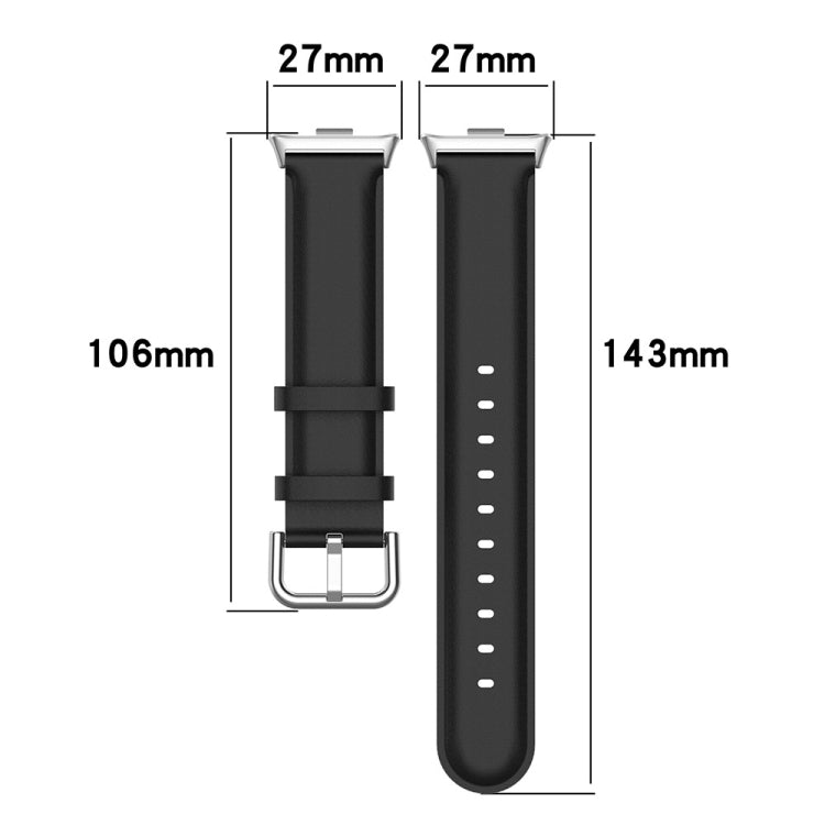 For Xiaomi Mi Band 8 Pro Round Tail Genuine Leather Watch Band(Brown) - Watch Bands by PMC TechLife | Online Shopping South Africa | PMC TechLife
