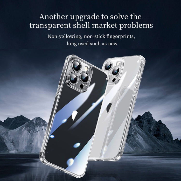 For iPhone 15 Pro Max SULADA TPU Frame + Tempered Glass Transparent Phone Case(Black) - free shipping - PMC Jewellery - Order now!