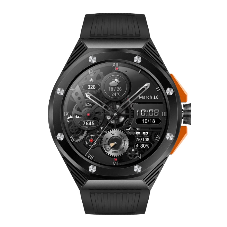 HT8 1.46 inch Round Screen Bluetooth Smart Watch, Support Health Monitoring & 100+ Sports Modes & Alipay(Black) - Smart Watches by PMC TechLife | Online Shopping South Africa | PMC TechLife
