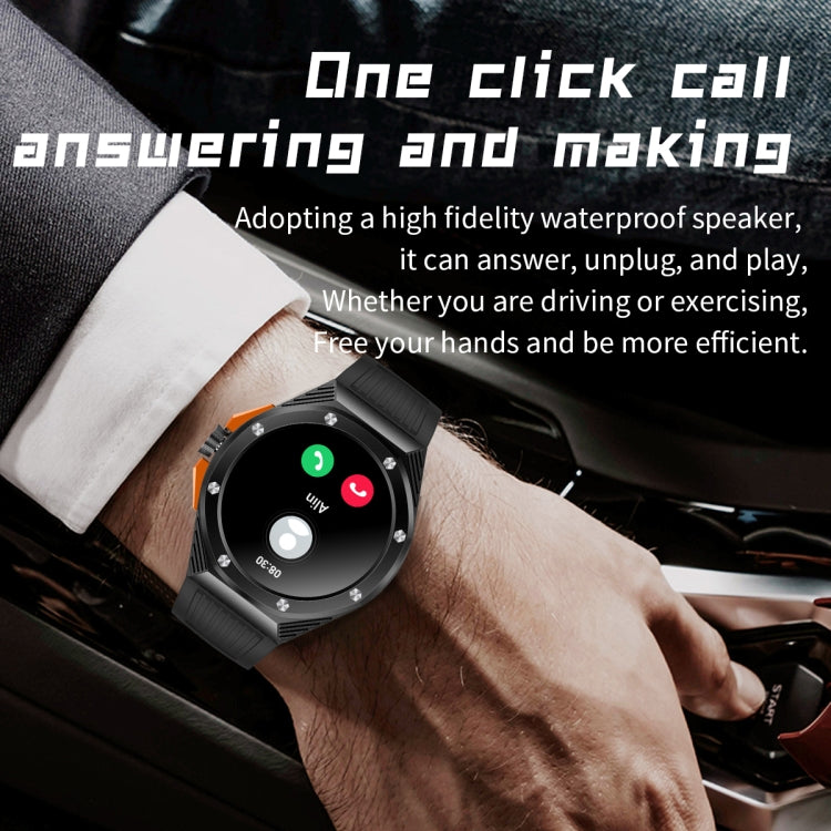 HT8 1.46 inch Round Screen Bluetooth Smart Watch, Support Health Monitoring & 100+ Sports Modes & Alipay(Black) - Smart Watches by PMC TechLife | Online Shopping South Africa | PMC TechLife
