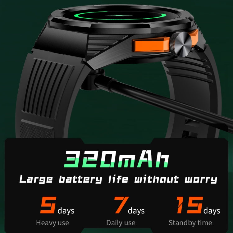 HT8 1.46 inch Round Screen Bluetooth Smart Watch, Support Health Monitoring & 100+ Sports Modes & Alipay(Black) - Smart Watches by PMC TechLife | Online Shopping South Africa | PMC TechLife
