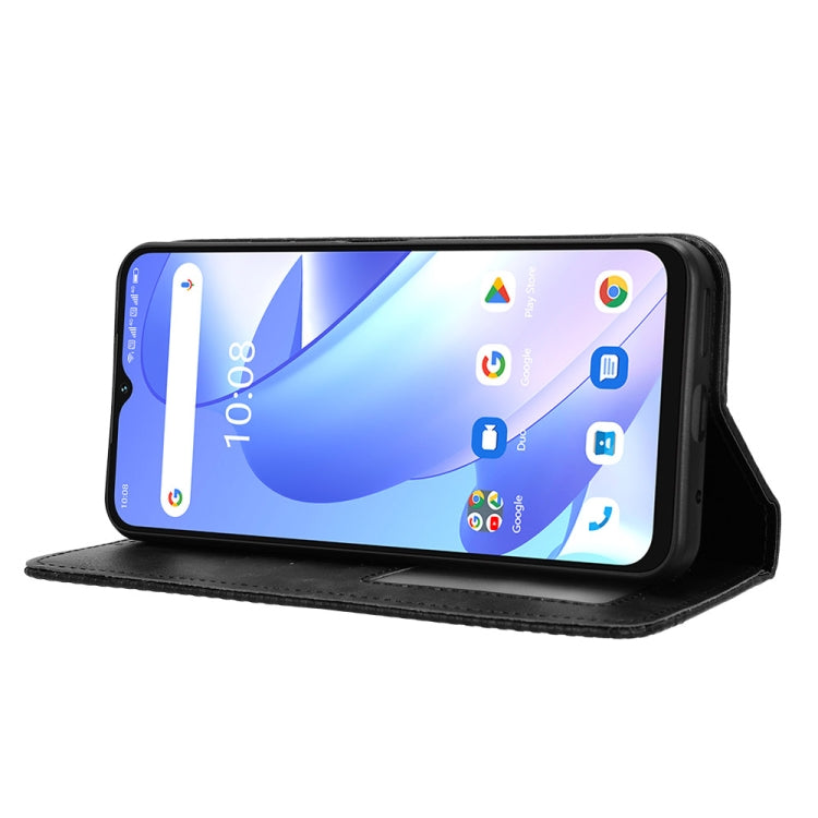 For UMIDIGI G3 / G3 Max / G3 Plus Magnetic Buckle Retro Texture Leather Phone Case(Black) - More Brand by PMC TechLife | Online Shopping South Africa | PMC TechLife | Buy Now Pay Later Mobicred