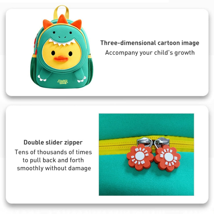 Children Cartoon Anti-Lost Large School Bag Backpack(Dinosaur Duck) - Double-shoulder Bags by PMc TechLife | Online Shopping South Africa | PMc TechLife | Buy Now Pay Later Mobicred