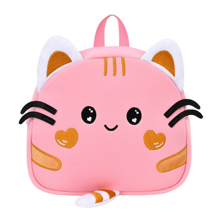Children Cute Cartoon Anti-Lost Kindergarten School Bag(Pink Cat Medium) - Double-shoulder Bags by PMc TechLife | Online Shopping South Africa | PMc TechLife | Buy Now Pay Later Mobicred
