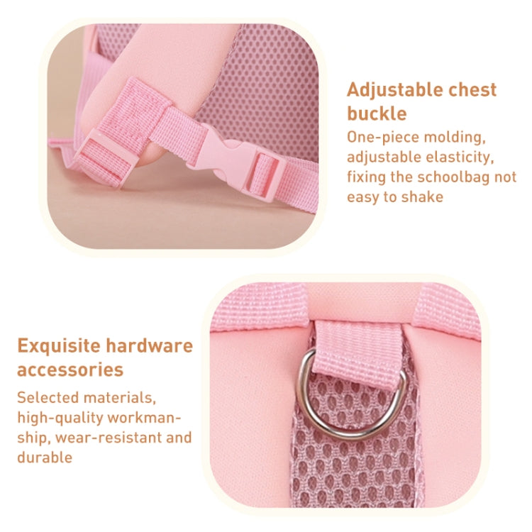 Children Cute Cartoon Anti-Lost Kindergarten School Bag(Pink Cat Medium) - Double-shoulder Bags by PMc TechLife | Online Shopping South Africa | PMc TechLife | Buy Now Pay Later Mobicred