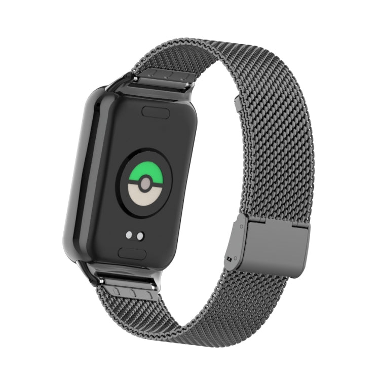 For Xiaomi Smart Band 9 Pro / 8 Pro 18mm Steel Mesh Buckle Metal Watch Band(Black) - free shipping - PMc TechLife - Order now!