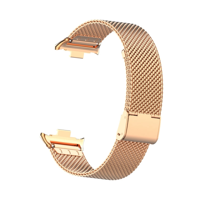For Xiaomi Smart Band 9 Pro / 8 Pro 18mm Steel Mesh Buckle Metal Watch Band(Rose Gold) - free shipping - PMc TechLife - Order now!