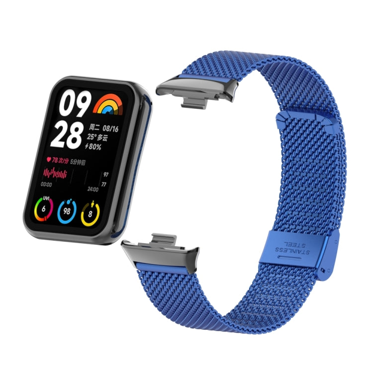For Xiaomi Smart Band 9 Pro / 8 Pro 18mm Steel Mesh Buckle Metal Watch Band(Royal Blue) - free shipping - PMc TechLife - Order now!