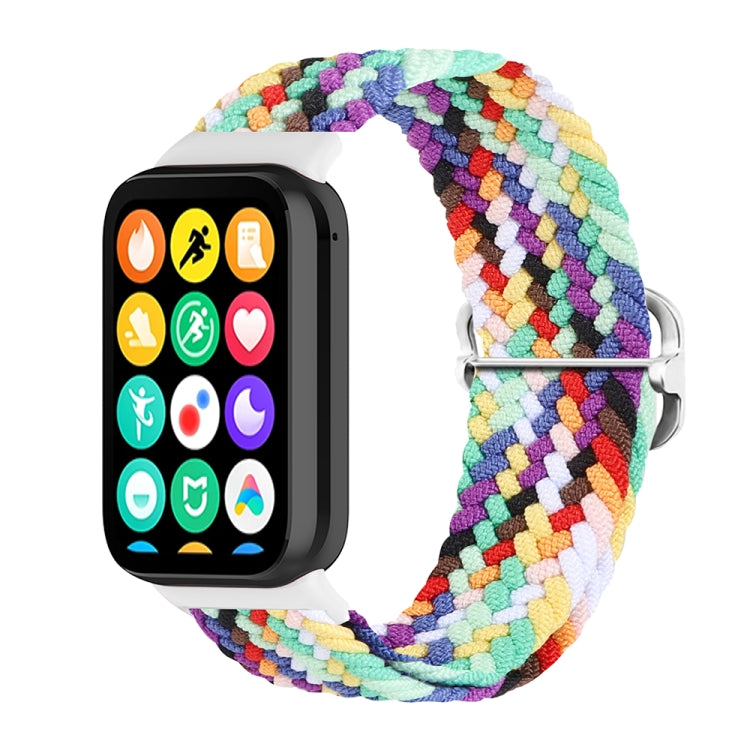 For Xiaomi Smart Band 9 Pro / 8 Pro 18mm Buckle Nylon Braided Watch Band(Rainbow) - free shipping - PMc TechLife - Order now!