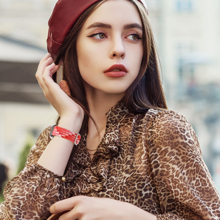For Xiaomi Smart Band 9 Pro / 8 Pro 18mm Buckle Nylon Braided Watch Band(Bright Red) - free shipping - PMc TechLife - Order now!