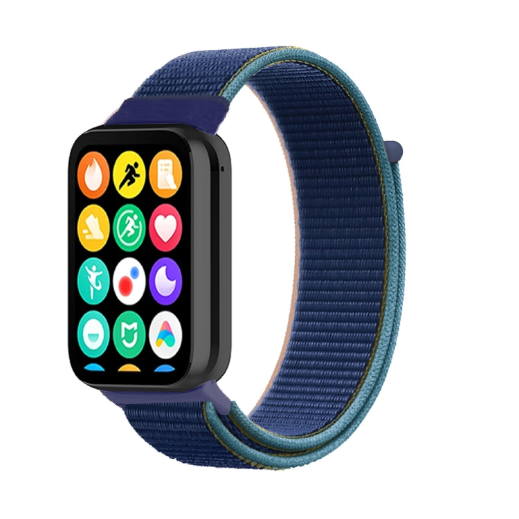 For Xiaomi Smart Band 9 Pro / 8 Pro Nylon Loop Watch Band(Dark Navy Blue) - Watch Bands by PMc TechLife | Online Shopping South Africa | PMc TechLife | Buy Now Pay Later Mobicred