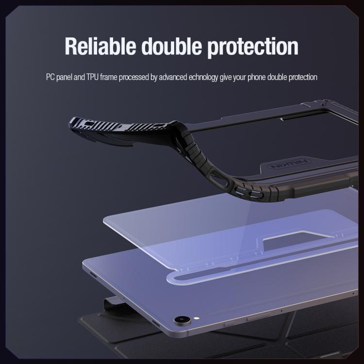 For Samsung Galaxy Tab S10 FE NILLKIN Bumper Pro Multi-angle Folding Style Tablet Leather Case(Black) - free shipping - PMC TechLife - Order now!