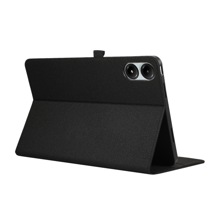 For Xiaomi Redmi Pad Pro 12.1 Fabric Leather Tablet Case(Black) - More Tablet Cases by PMC TechLife | Online Shopping South Africa | PMC TechLife