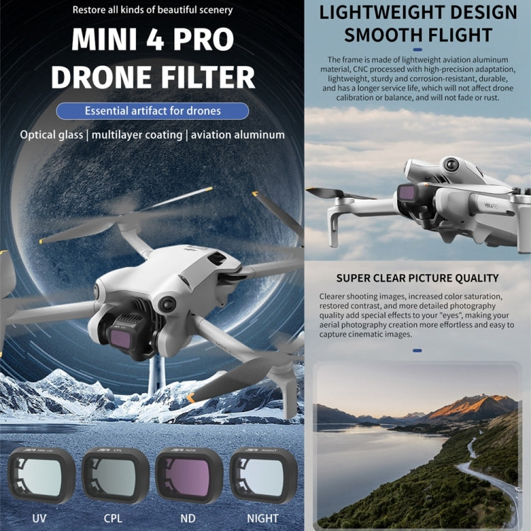 For DJI Mini 4 Pro JSR KB Series Drone Camera Lens Filter, Filter:ND1000 - Lens Filter by JSR | Online Shopping South Africa | PMC TechLife | Buy Now Pay Later Mobicred
