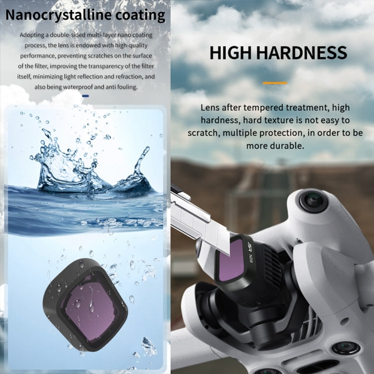 For DJI Mini 4 Pro JSR KB Series Drone Camera Lens Filter, Filter:4 in 1 Wide CPL ND8/16 - free shipping - PMC TechLife - Order now!