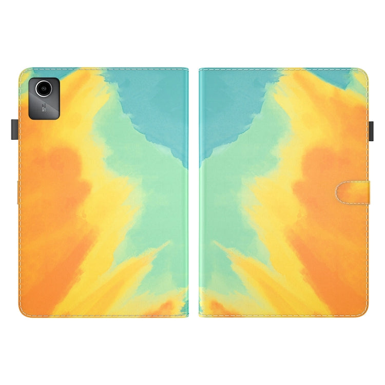 For Lenovo Tab M11 / Xiaoxin Pad 11 2024 Watercolor Pattern Flip Leather Tablet Case(Autumn Leaves) - Lenovo by PMC Jewellery | Online Shopping South Africa | PMC Jewellery | Buy Now Pay Later Mobicred