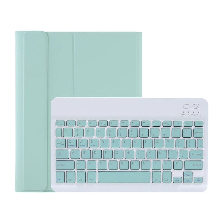 C-11B For iPad Air 4 / Air 5 / Pro 11 inch 2022 / 2021 / 2020 / 2018 Detachable ABS Candy Color Bluetooth Keyboard Tablet Case with Stand & Pen Slot(Green) - For iPad Pro by PMC Jewellery | Online Shopping South Africa | PMC Jewellery | Buy Now Pay Later Mobicred