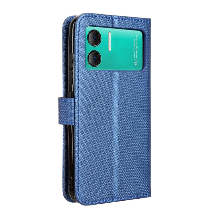 For Doogee X98 Diamond Texture Leather Phone Case(Blue) - Doogee Cases by PMC TechLife | Online Shopping South Africa | PMC TechLife | Buy Now Pay Later Mobicred