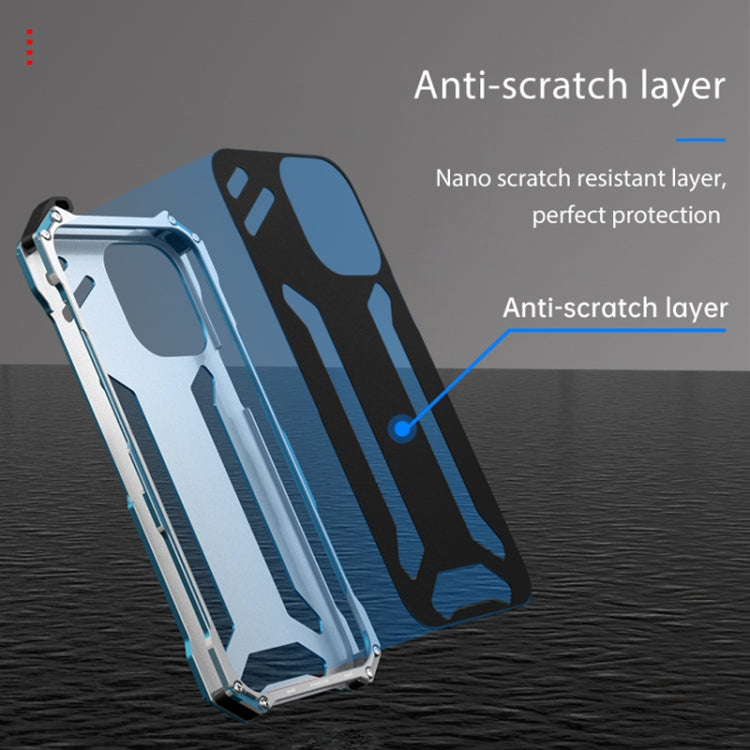 For iPhone 15 Pro Max R-JUST RJ17 Shockproof Armor Metal Phone Case(Blue) - free shipping - PMC TechLife - Order now!