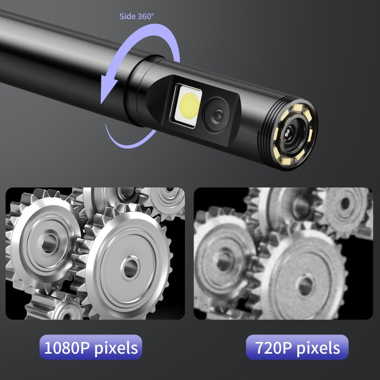 P120 Rotatable 8mm Dual Lenses Industrial Endoscope with Screen, 9mm Tail Pipe Diameter, Spec:10m Tube -  by PMC TechLife | Online Shopping South Africa | PMC TechLife | Buy Now Pay Later Mobicred