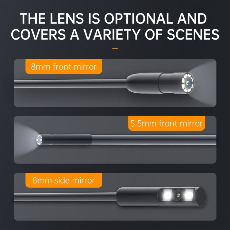 P200 8mm Front Lenses Detachable Industrial Pipeline Endoscope with 4.3 inch Screen, Spec:2m Soft Tube -  by PMC TechLife | Online Shopping South Africa | PMC TechLife | Buy Now Pay Later Mobicred