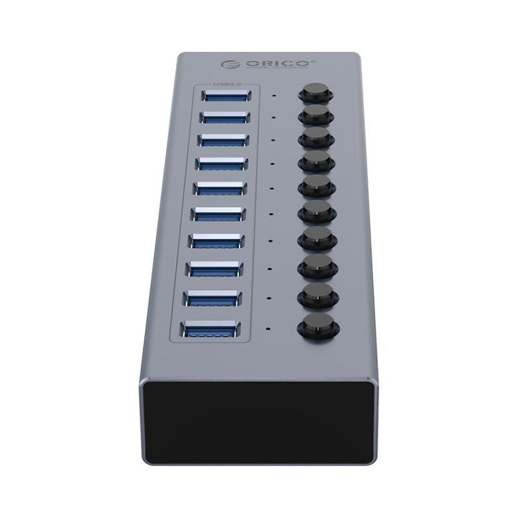 ORICO BT2U3-10AB-GY-BP 10 Ports USB 3.0 HUB with Individual Switches(UK Plug) - free shipping - PMC Jewellery - Order now!