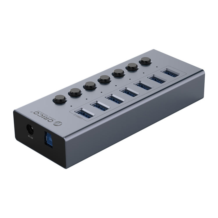 ORICO BT2U3-7AB-GY-BP 7 Ports USB 3.0 HUB with Individual Switches(UK Plug) - free shipping - PMC Jewellery - Order now!