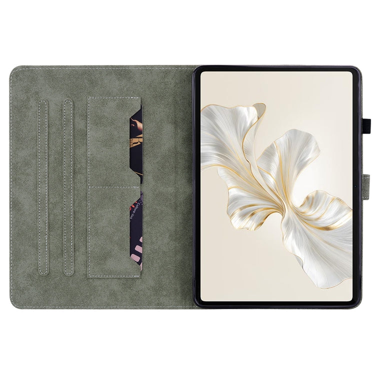 For Honor Pad 9 12.1 Embossed Tiger Pattern Leather Tablet Case(Purple) - free shipping - PMC TechLife - Order now!