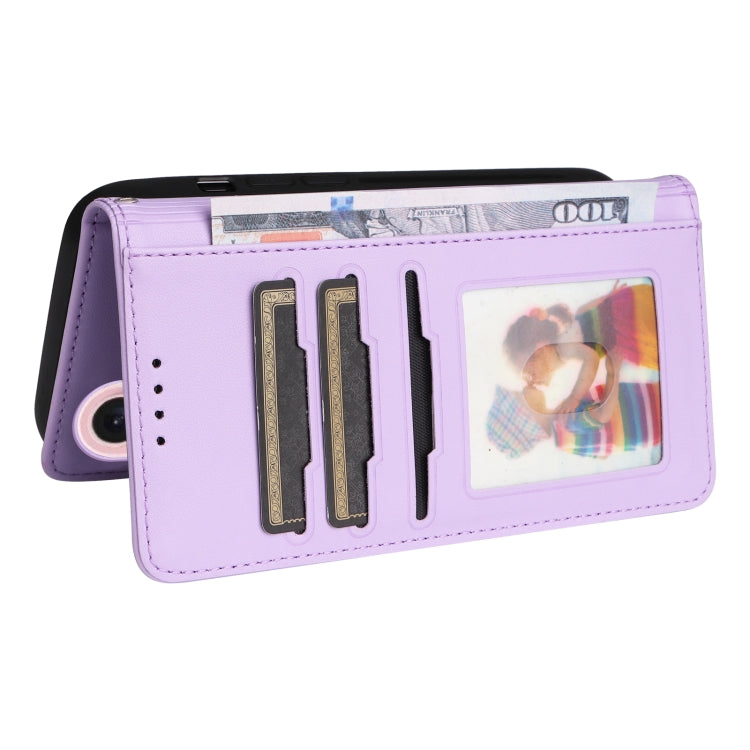 For iPhone 16 BETOPNICE BN-005 2 in 1 Detachable Imitate Genuine Leather Phone Case(Light Purple) - iPhone 16 Cases by BETOPNICE | Online Shopping South Africa | PMC TechLife | Buy Now Pay Later Mobicred