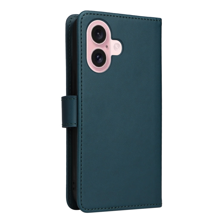 For iPhone 16 BETOPNICE BN-005 2 in 1 Detachable Imitate Genuine Leather Phone Case(Blue) - free shipping - PMC Jewellery - Order now!