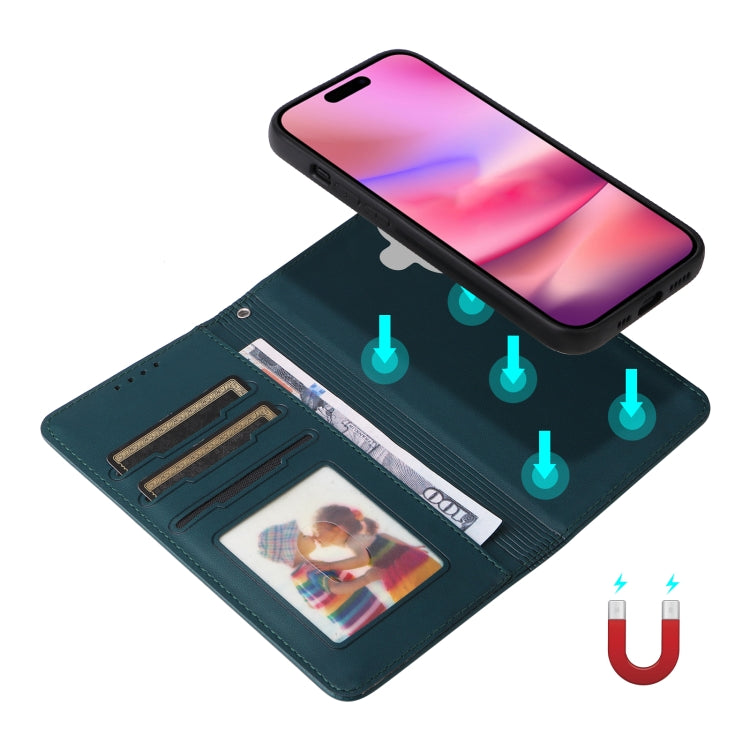 For iPhone 16 Plus BETOPNICE BN-005 2 in 1 Detachable Imitate Genuine Leather Phone Case(Blue) - iPhone 16 Plus Cases by BETOPNICE | Online Shopping South Africa | PMC TechLife | Buy Now Pay Later Mobicred