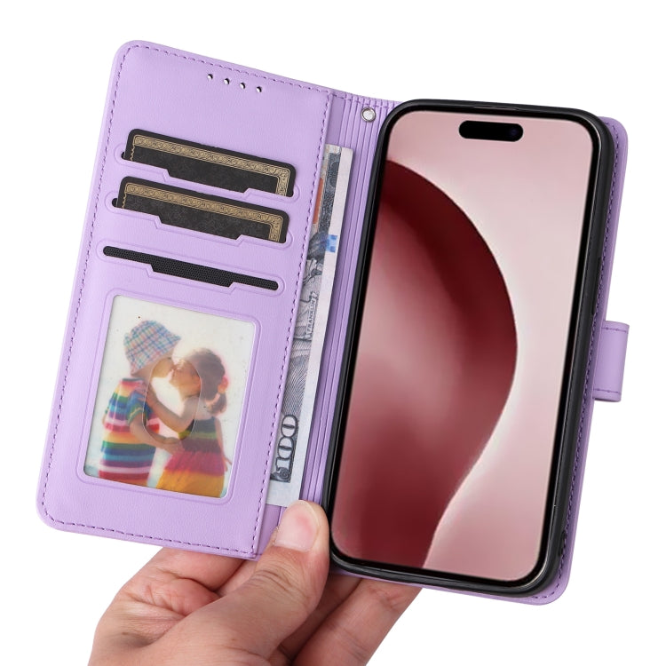 For iPhone 16 Pro Max BETOPNICE BN-005 2 in 1 Detachable Imitate Genuine Leather Phone Case(Light Purple) - free shipping - PMC TechLife - Order now!