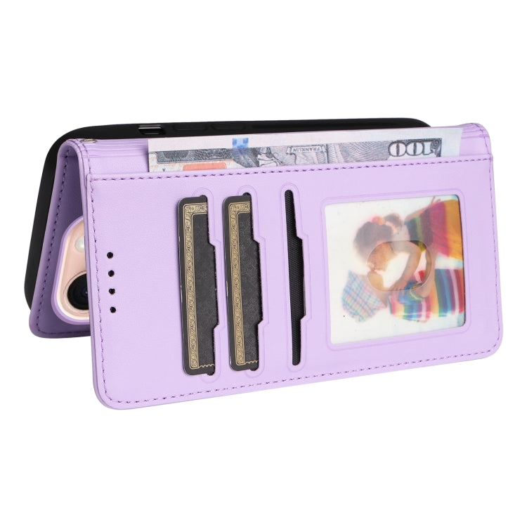 For iPhone 16 Pro Max BETOPNICE BN-005 2 in 1 Detachable Imitate Genuine Leather Phone Case(Light Purple) - free shipping - PMC TechLife - Order now!