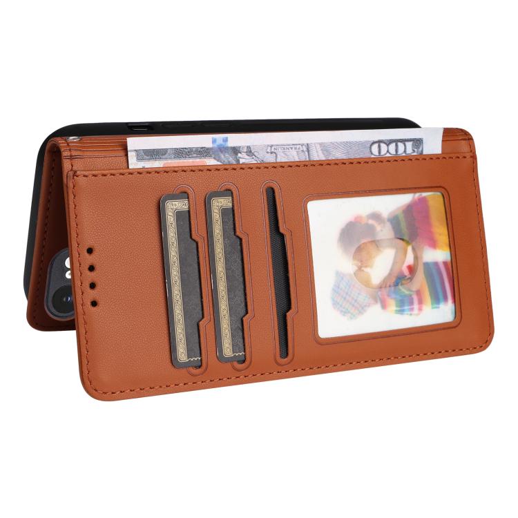 For iPhone 16e BETOPNICE BN-005 2 in 1 Detachable Imitate Genuine Leather Phone Case(Brown) - free shipping - PMc TechLife - Order now!