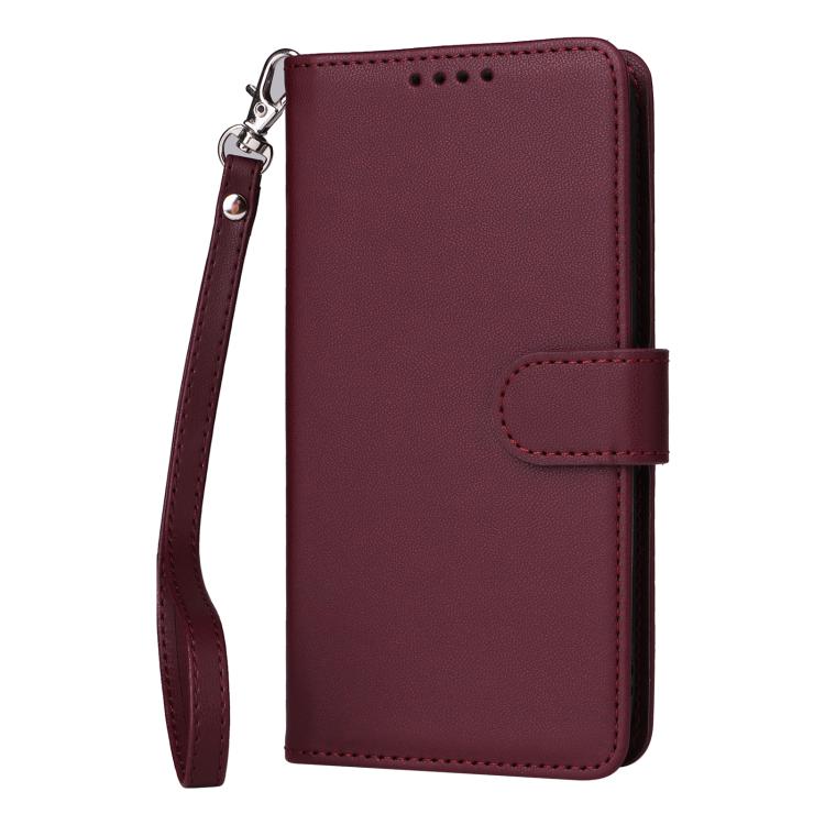 For iPhone 16e BETOPNICE BN-005 2 in 1 Detachable Imitate Genuine Leather Phone Case(Wine Red) - free shipping - PMc TechLife - Order now!