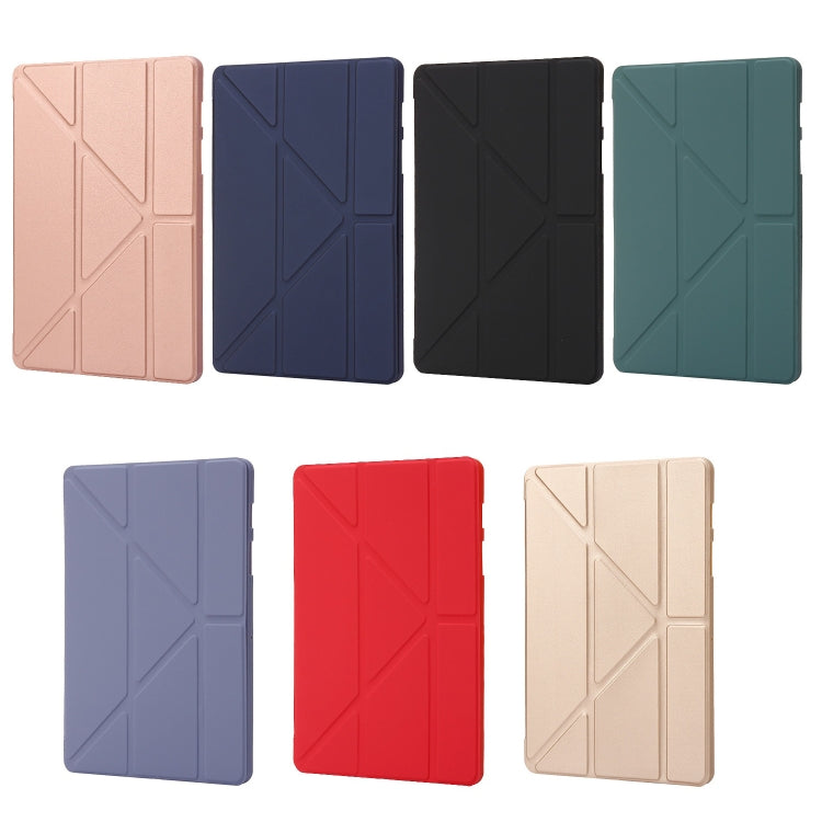 For Samsung Galaxy Tab S9 Deformation Silicone Leather Tablet Case(Black) - Galaxy Tab S9 Cases by PMC TechLife | Online Shopping South Africa | PMC TechLife
