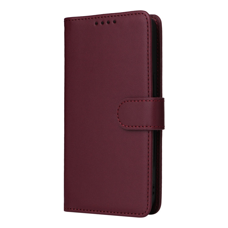 For Samsung Galaxy A25 5G BETOPNICE BN-005 2 in 1 Detachable Imitate Genuine Leather Phone Case(Wine Red) - Galaxy Phone Cases by BETOPNICE | Online Shopping South Africa | PMC TechLife