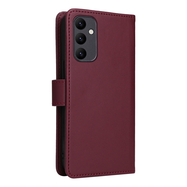 For Samsung Galaxy A25 5G BETOPNICE BN-005 2 in 1 Detachable Imitate Genuine Leather Phone Case(Wine Red) - Galaxy Phone Cases by BETOPNICE | Online Shopping South Africa | PMC TechLife