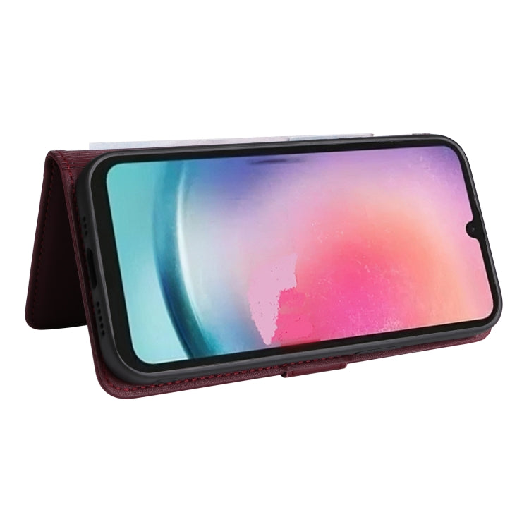 For Samsung Galaxy A25 5G BETOPNICE BN-005 2 in 1 Detachable Imitate Genuine Leather Phone Case(Wine Red) - Galaxy Phone Cases by BETOPNICE | Online Shopping South Africa | PMC TechLife